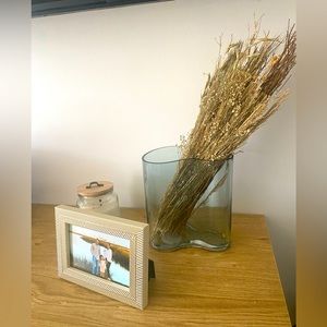 Threshold blue glass vase